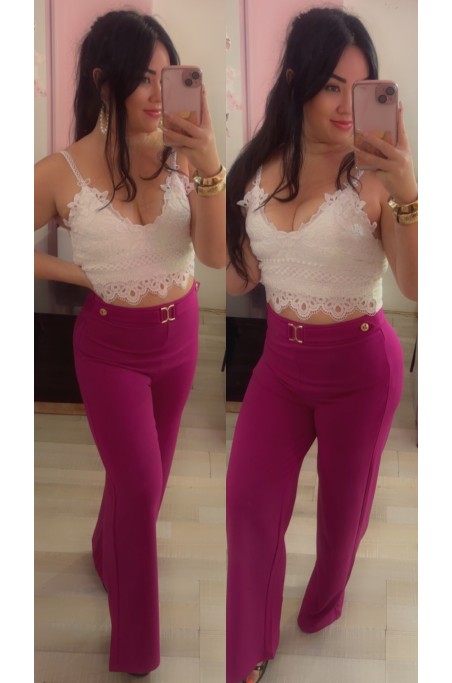 Crop Top en dentelle dos nu