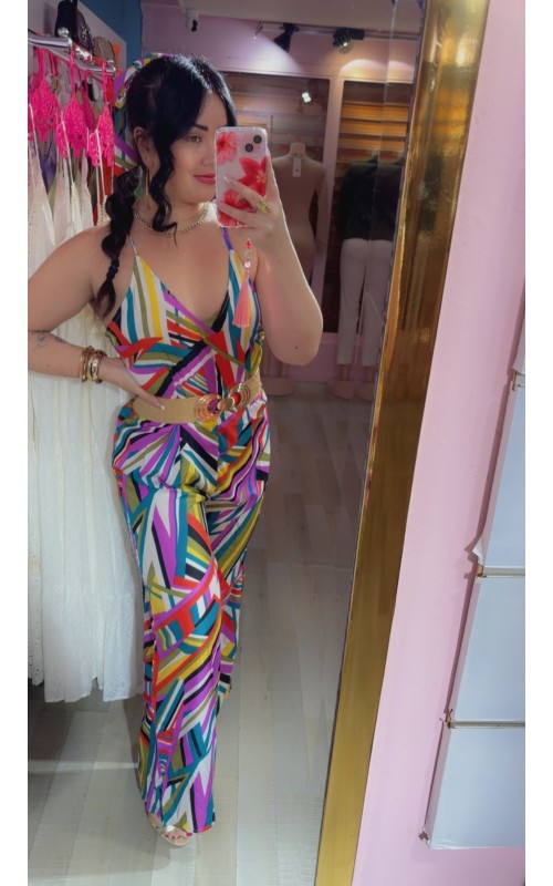 Combipantalon dos nu croisé