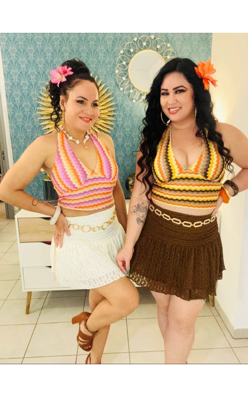 Jupe volante avec short intégré