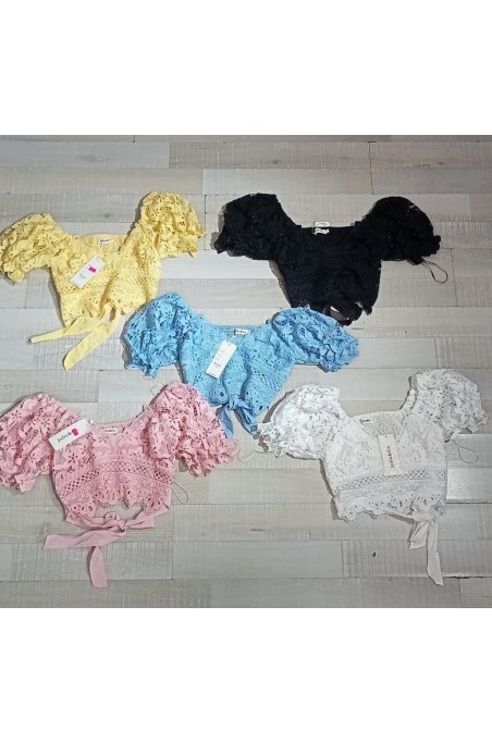 Top manches bouffantes