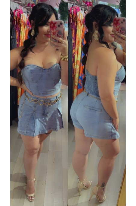 Ensemble jupe/ short jeans