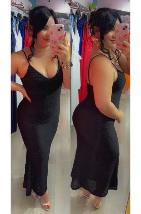 Robe texturée coupe sirène