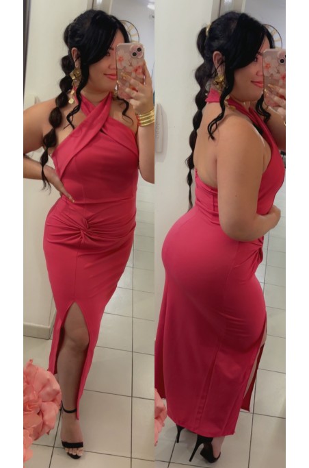 Robe dos nu croisé