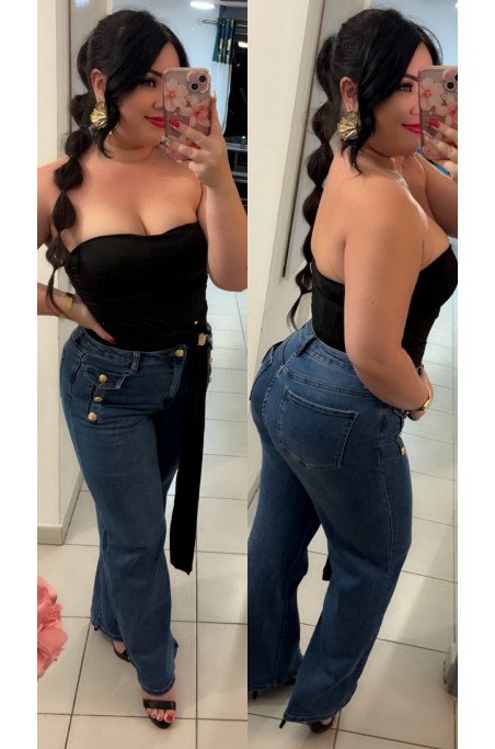 Body bustier avec traîne et bijou