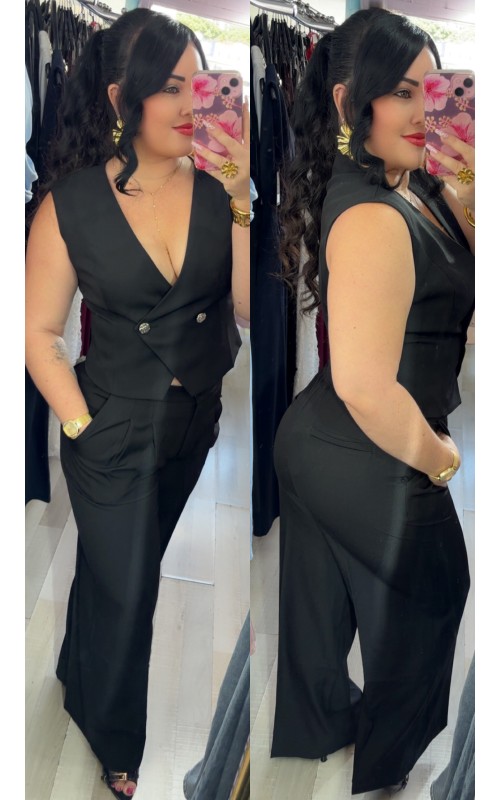 Ensemble tailleur gilet et pantalon