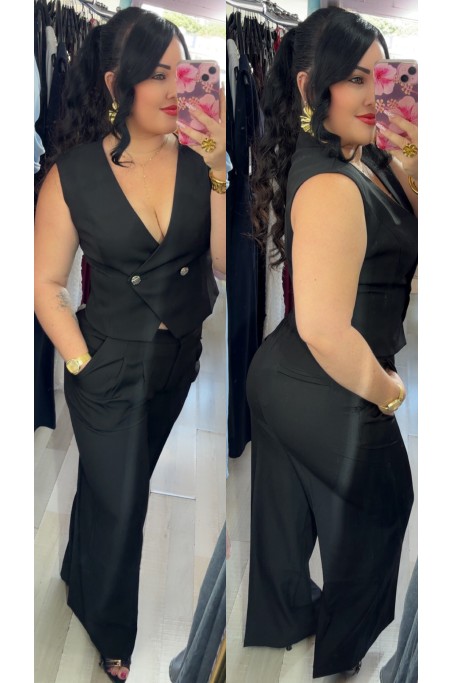 Ensemble tailleur gilet et pantalon