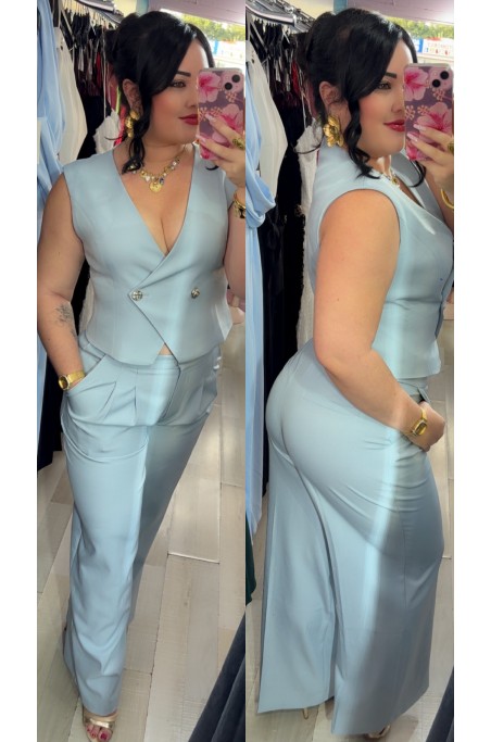 Ensemble tailleur gilet et pantalon