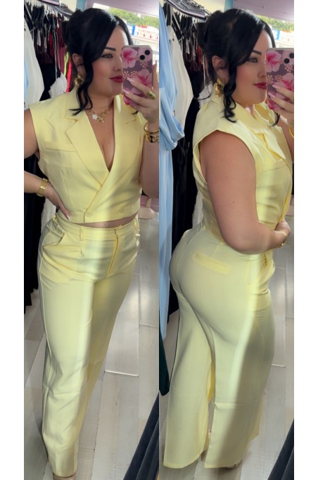 Ensemble tailleur gilet et pantalon