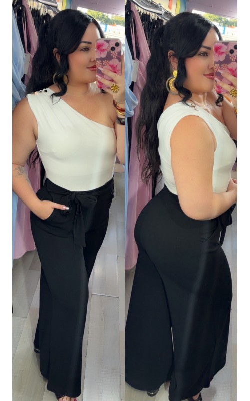 Combinaison pantalon asymétrique
