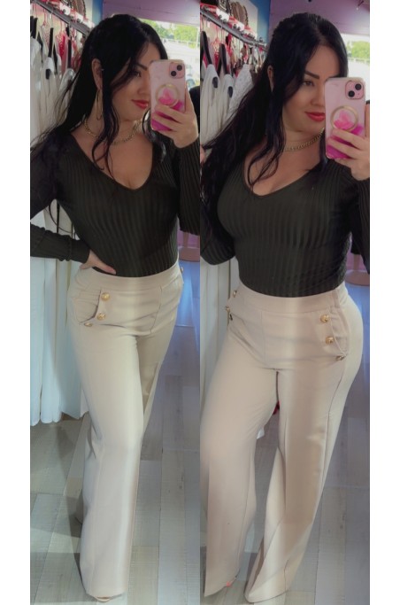 Top pull col en V
